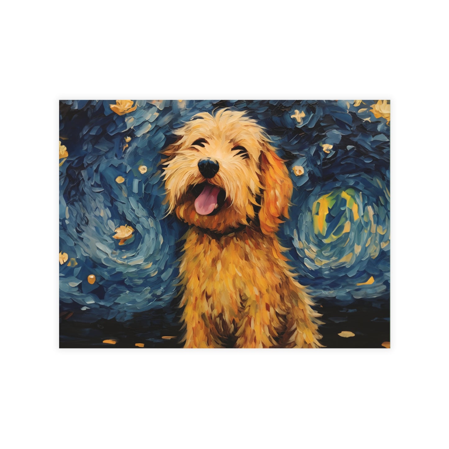 Golden Doodle Van Gogh Postcards