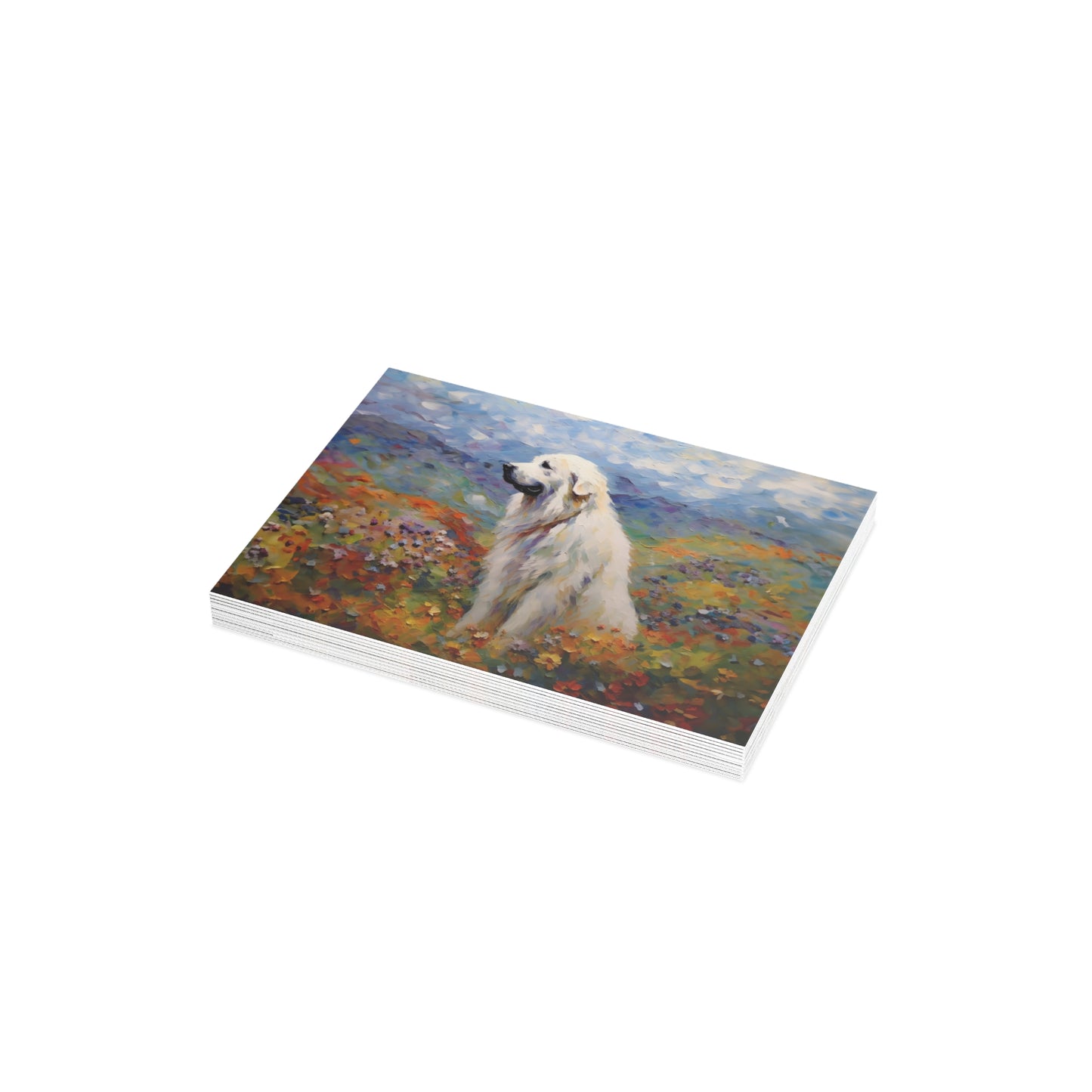 Great Pyrenees Monet Postcards