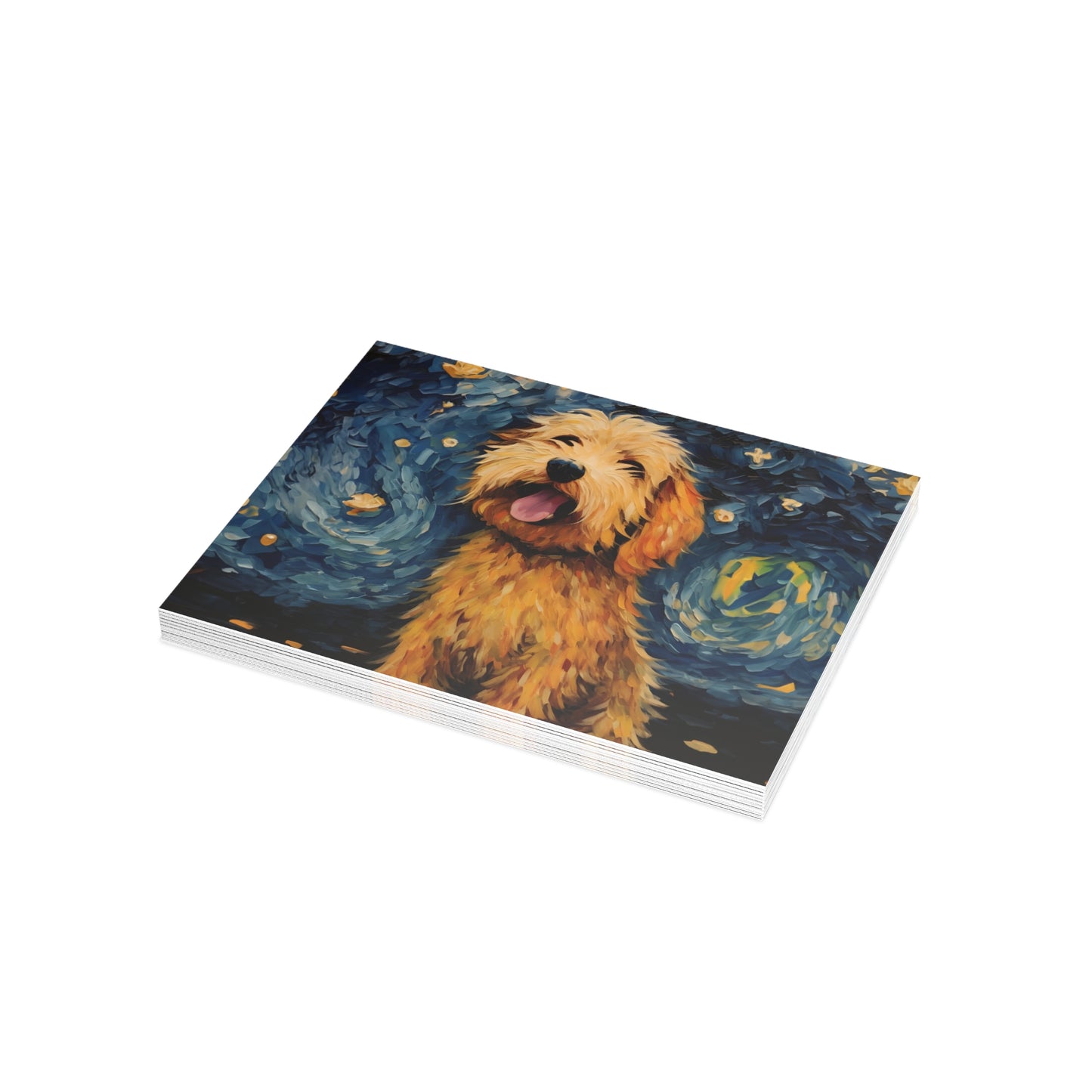 Golden Doodle Van Gogh Postcards