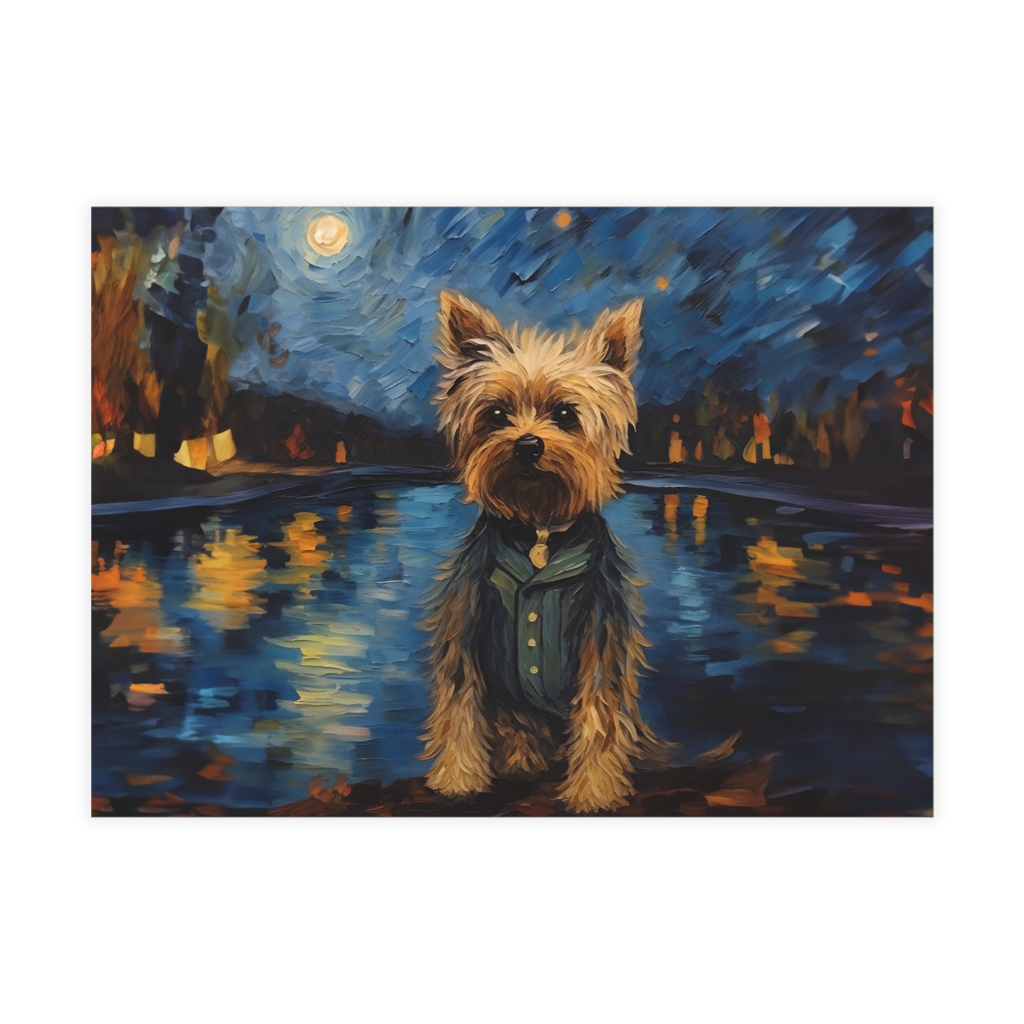 Yorkie Van Gogh Postcards