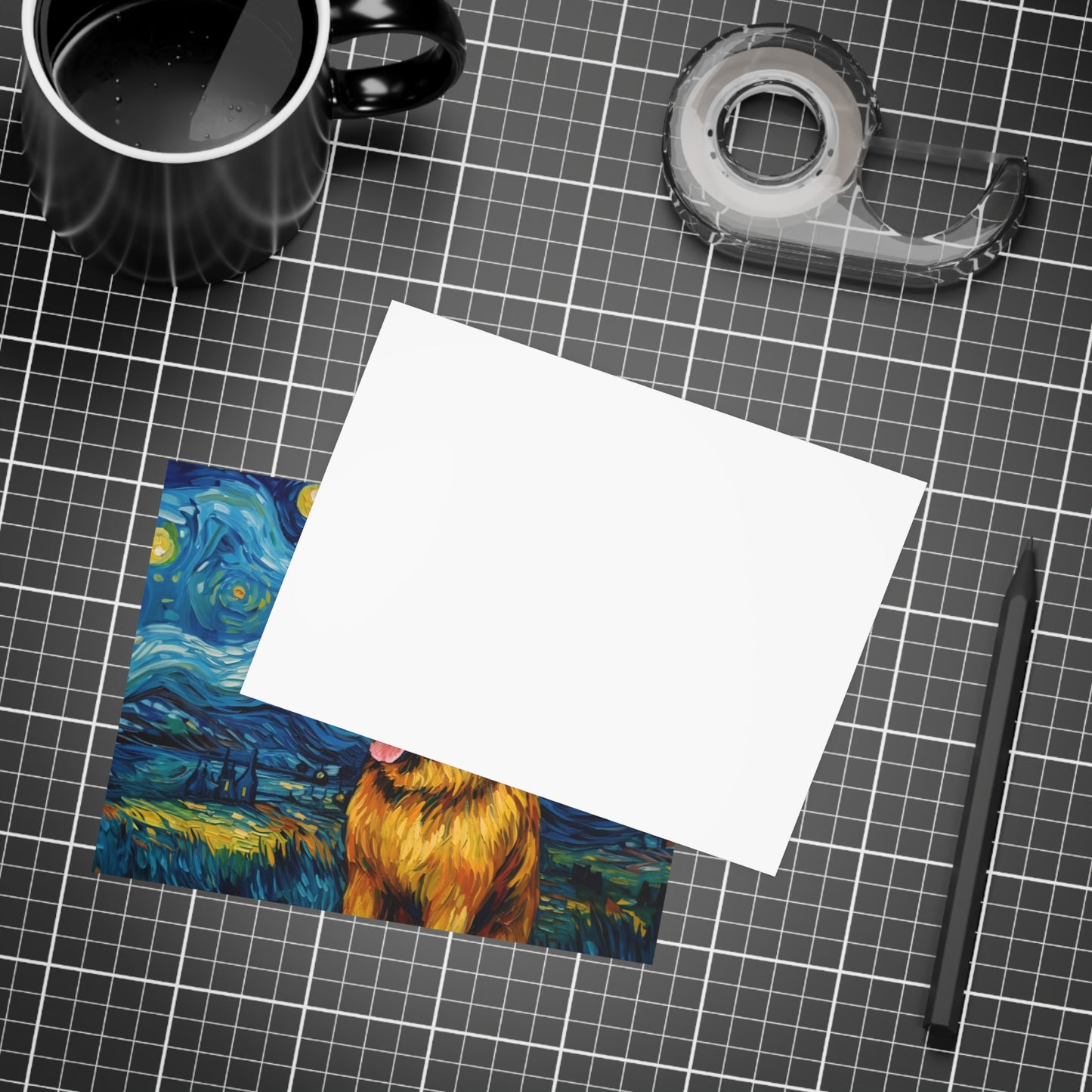 German Shepherd Van Gogh Postcards