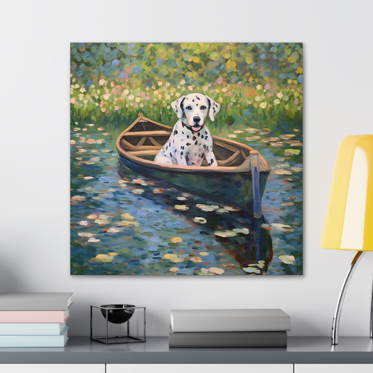 Dalmatian Monet Canvas Print