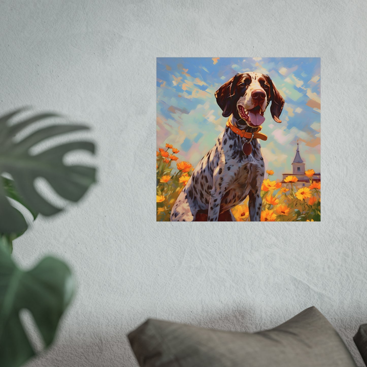 German Shorthaired Pointer Monet Giclée Print