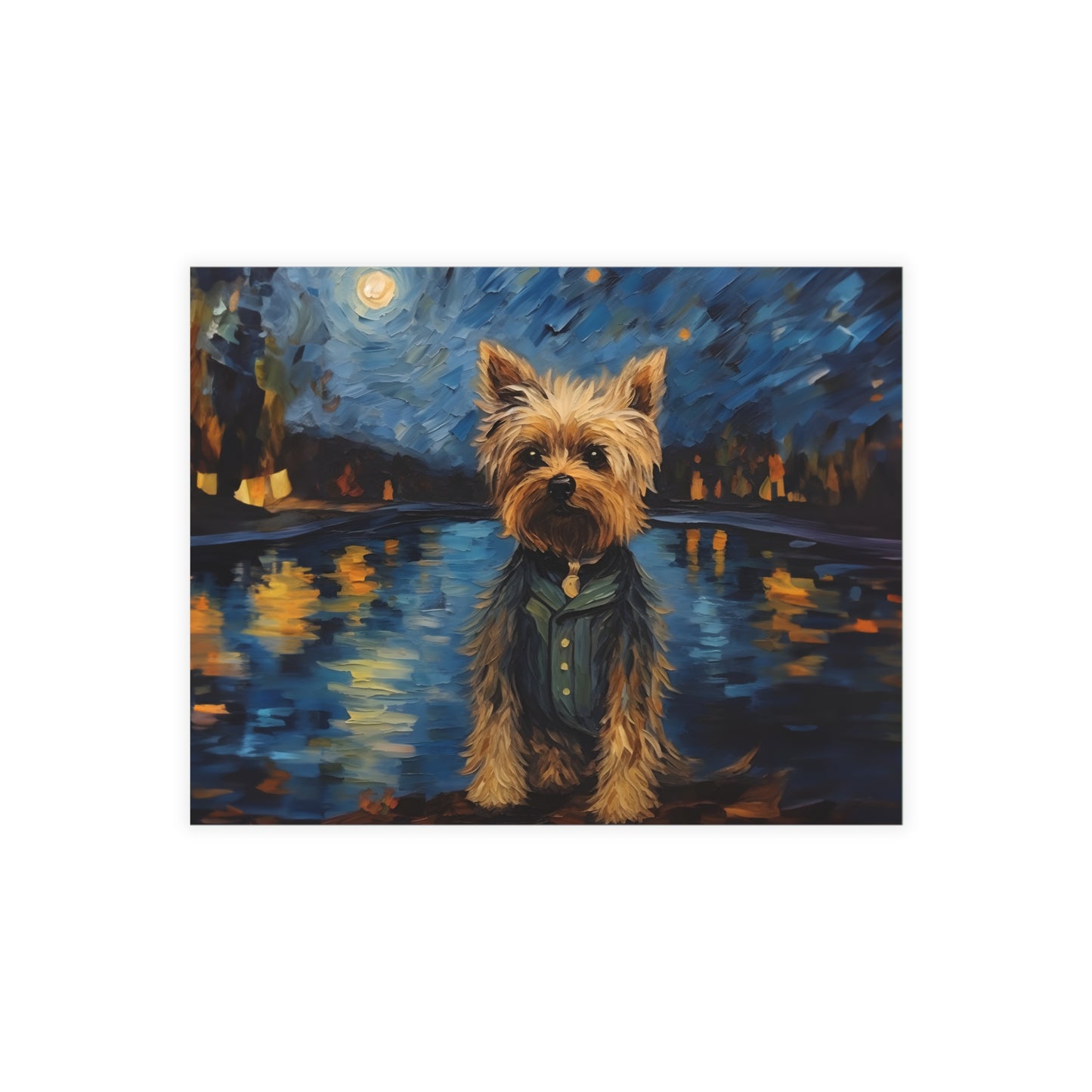 Yorkie Van Gogh Postcards