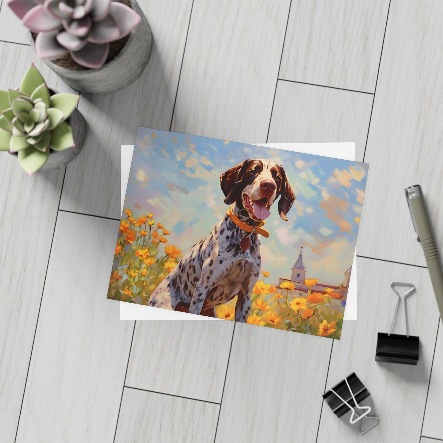 German Shorthaired Pointer Monet Postcards