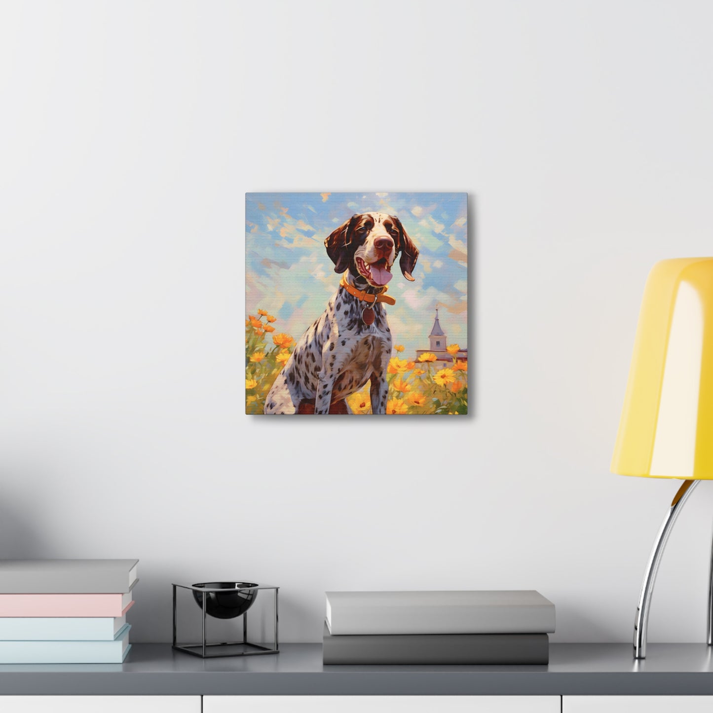 German Shorthaired Pointer Monet Canvas Print