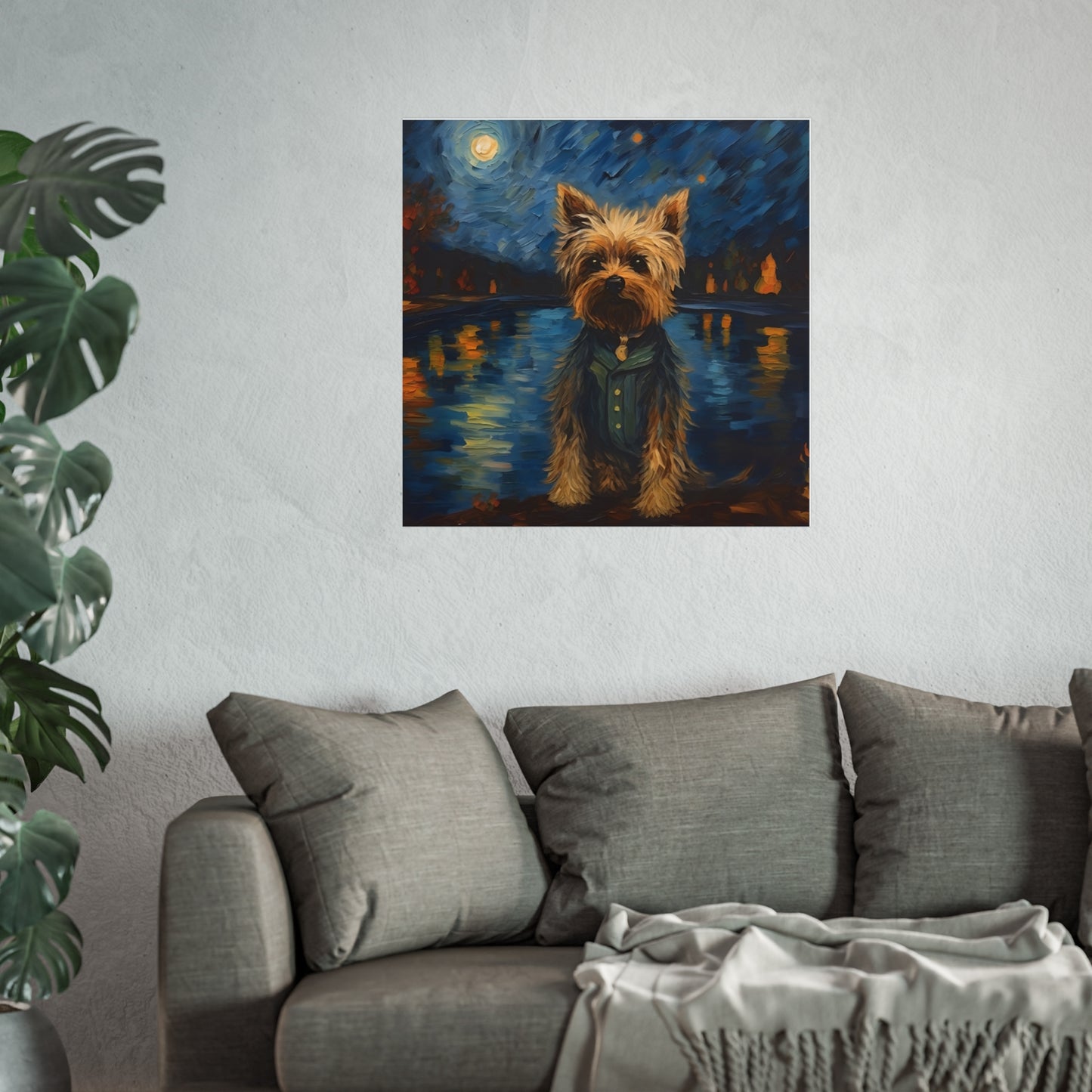 Yorkie van Gogh Giclée