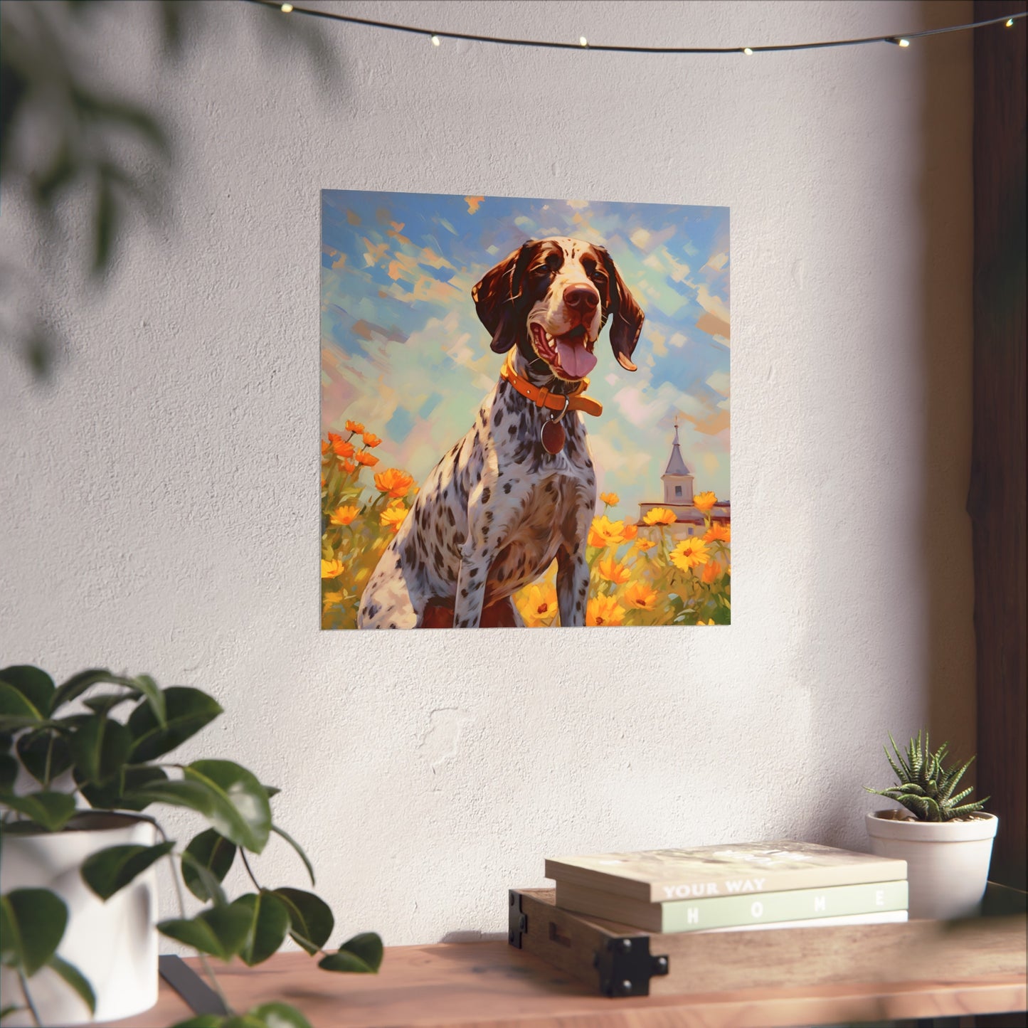 German Shorthaired Pointer Monet Giclée Print