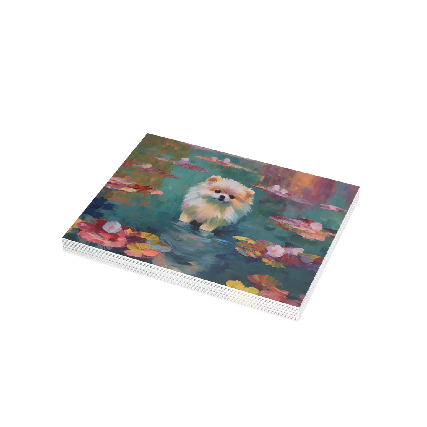 Pomeranian Monet Postcards