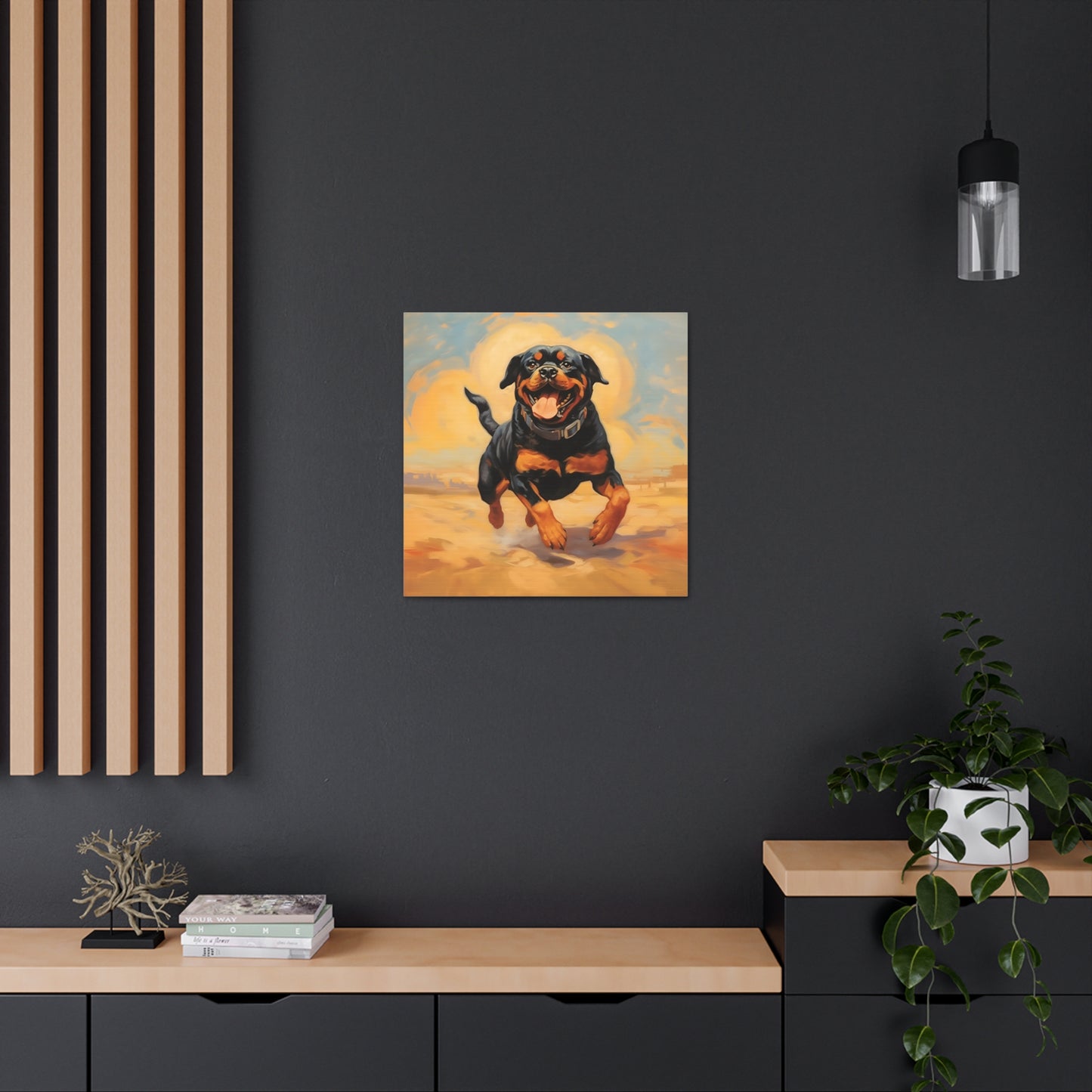 Rottweiler Dalí Canvas Print