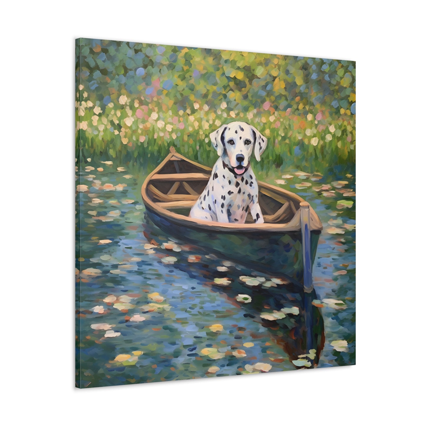 Dalmatian Monet Canvas Print