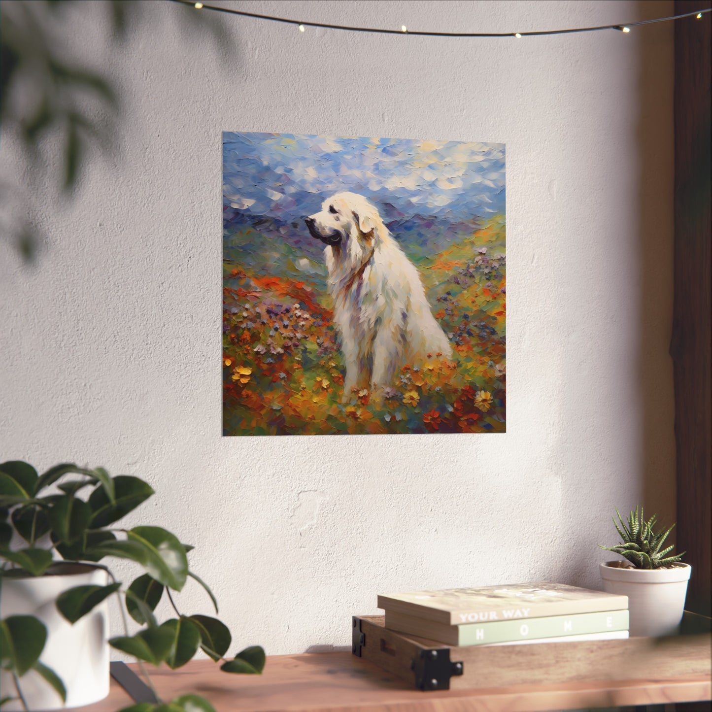 Great Pyrenees Monet Giclée Print