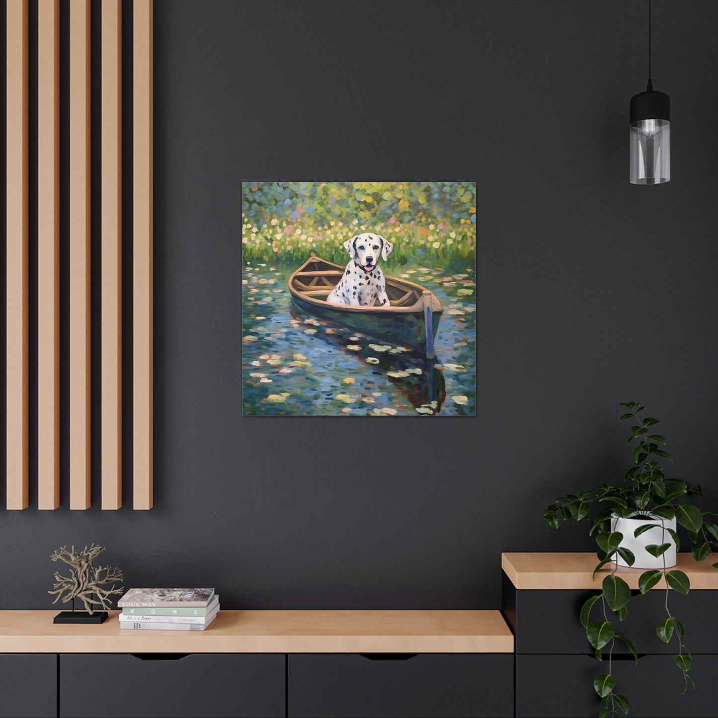 Dalmatian Monet Canvas Print