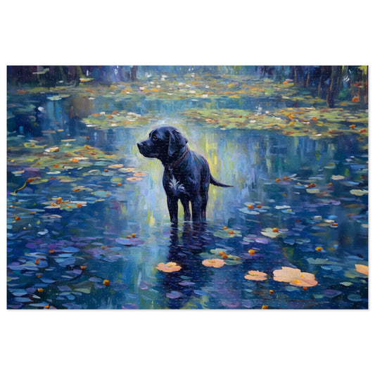 Labrador Retriever Monet Puzzle (30, 110, 252, 500,1000-Piece)