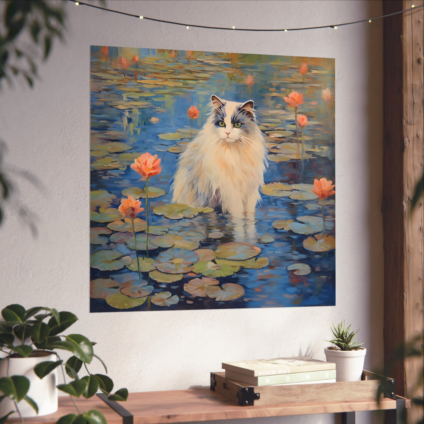 Cat Monet Giclée Print