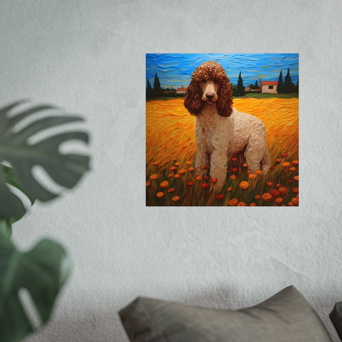 Standard Poodle Van Gogh Giclée Print