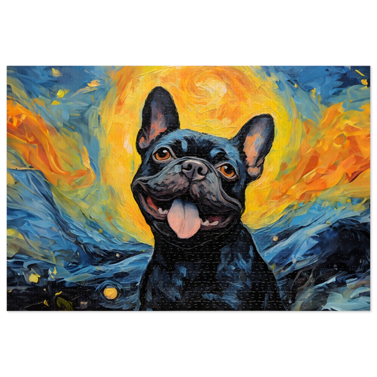 French Bulldog Van Gogh Puzzle (30, 110, 252, 500,1000-Piece)