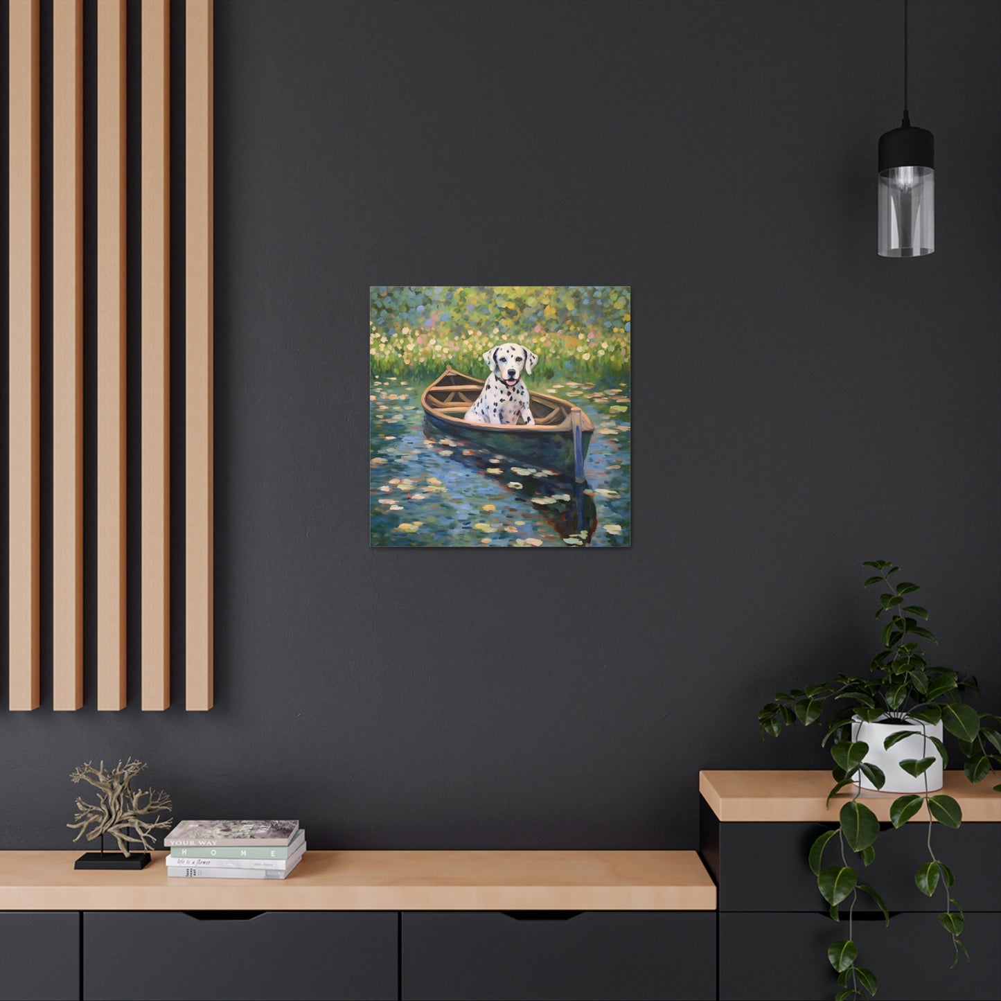 Dalmatian Monet Canvas Print