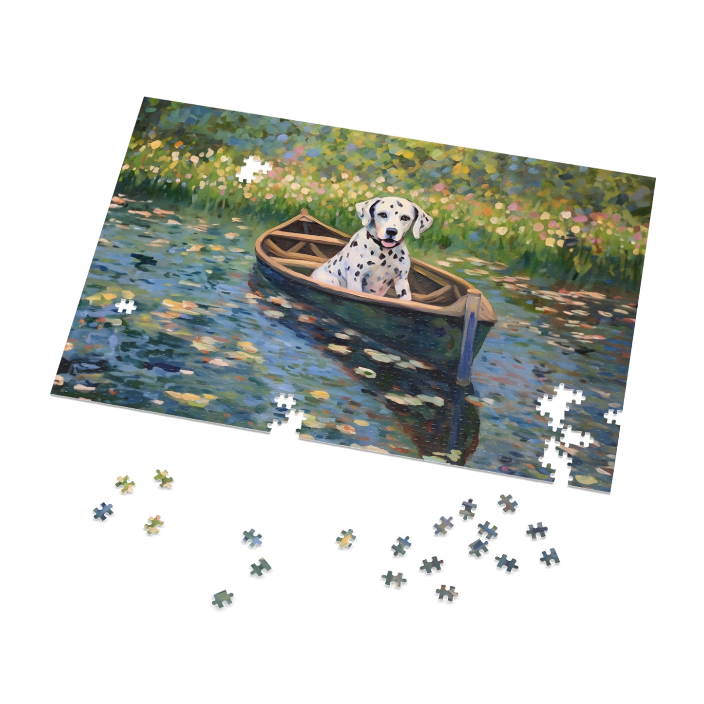 Dalmatian Monet Puzzle Jigsaw Puzzle (30, 110, 252, 500,1000-Piece)