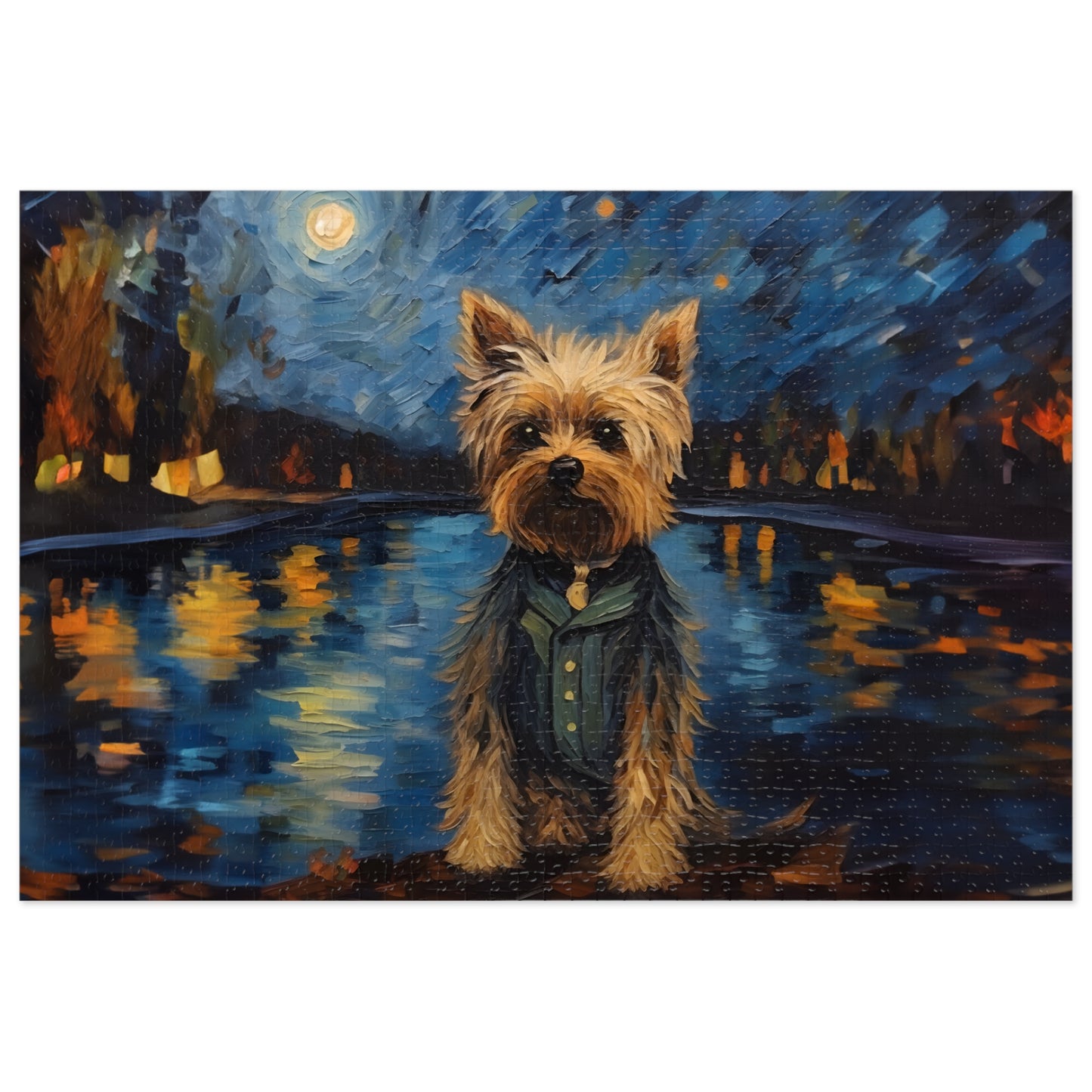 Yorkie Van Gogh Puzzle (30, 110, 252, 500,1000-Piece)