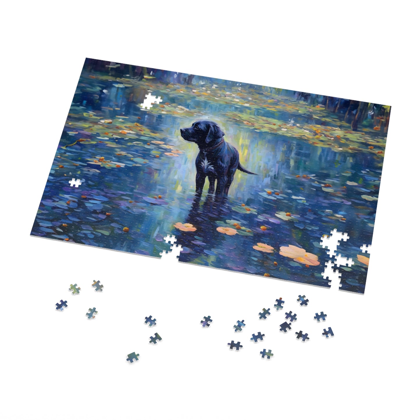 Labrador Retriever Monet Puzzle (30, 110, 252, 500,1000-Piece)