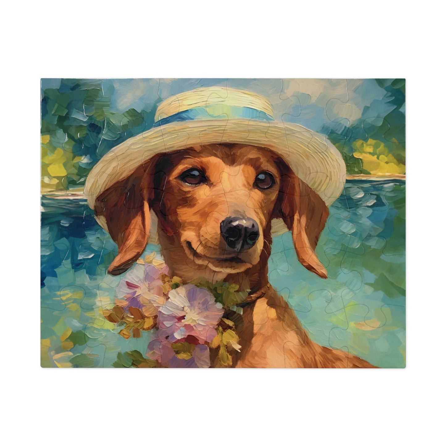 Dachshund Monet Puzzle (30, 110, 252, 500,1000-Piece)