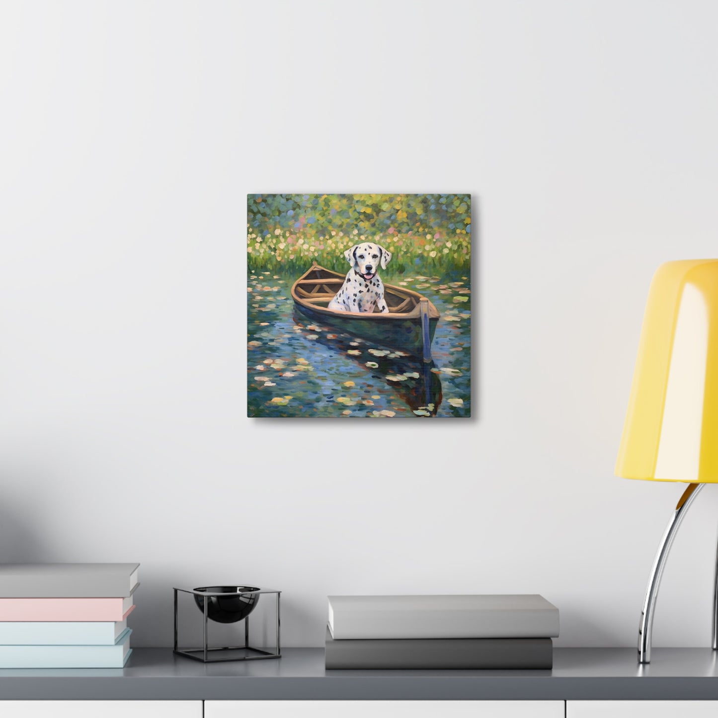 Dalmatian Monet Canvas Print