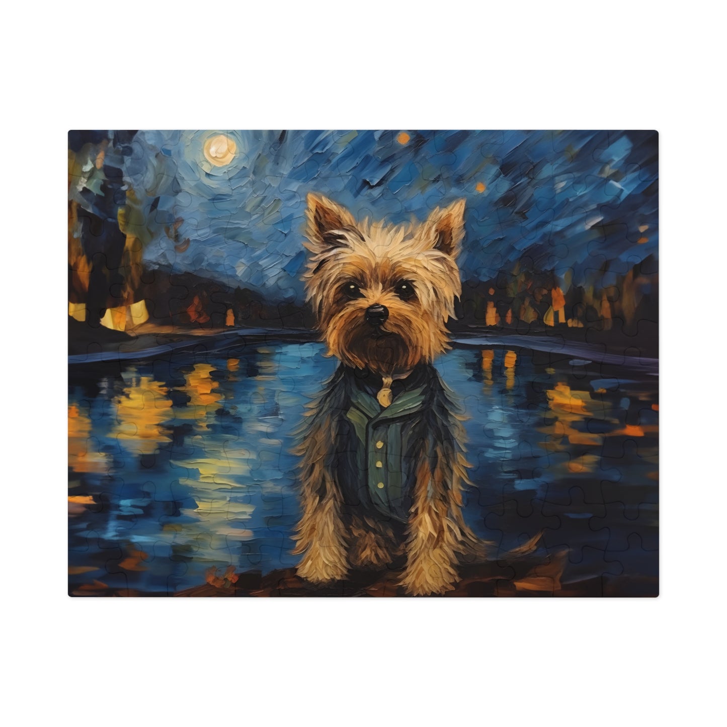 Yorkie Van Gogh Puzzle (30, 110, 252, 500,1000-Piece)