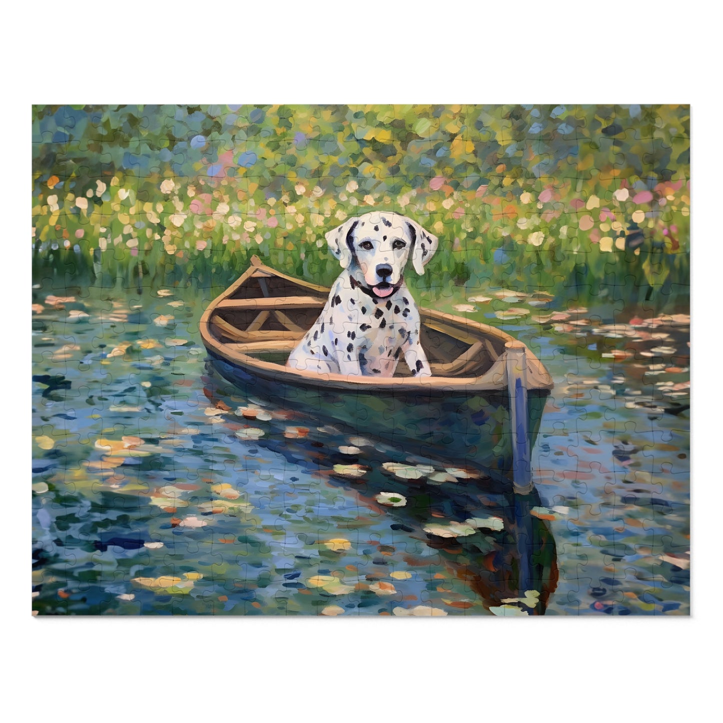 Dalmatian Monet Puzzle Jigsaw Puzzle (30, 110, 252, 500,1000-Piece)