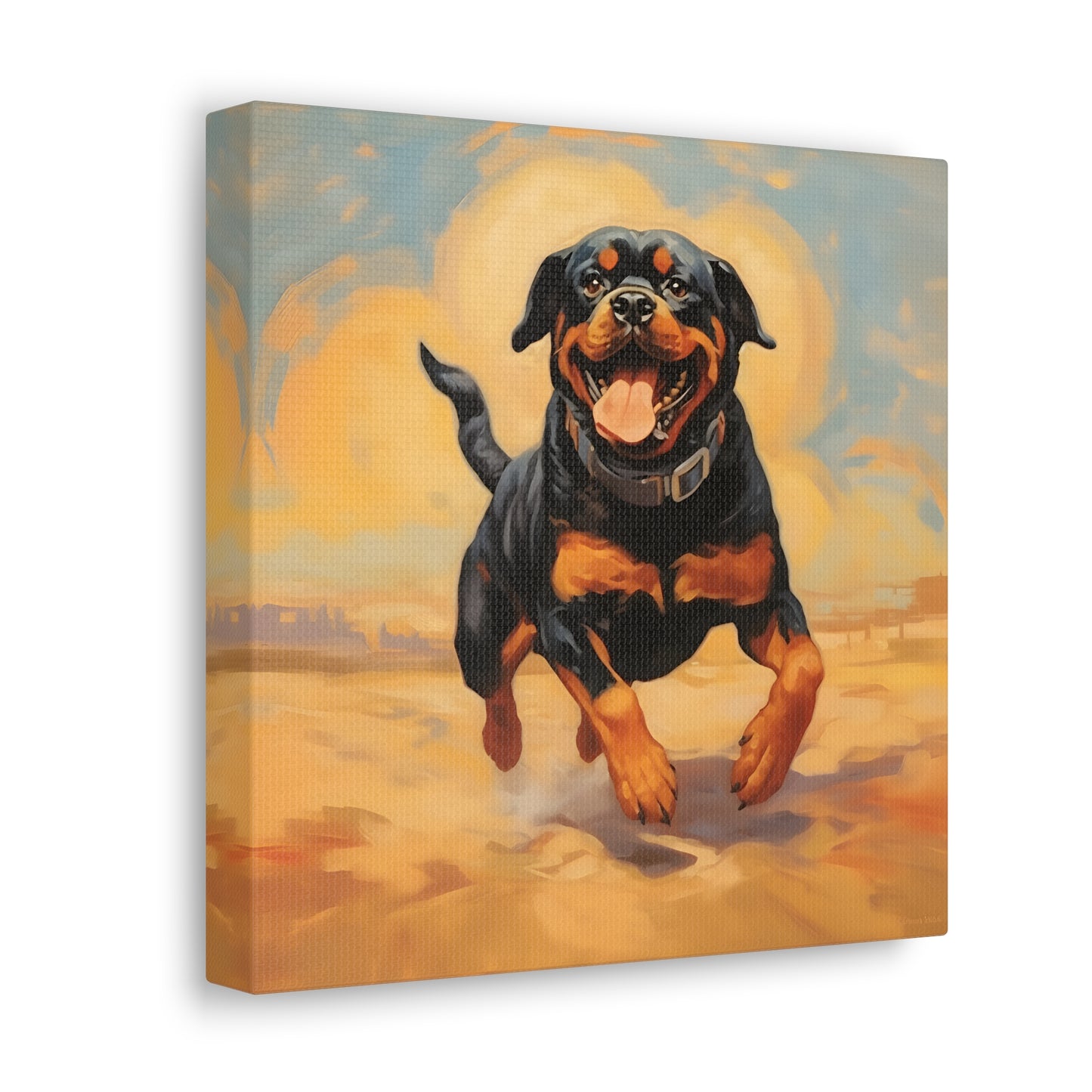 Rottweiler Dalí Canvas Print