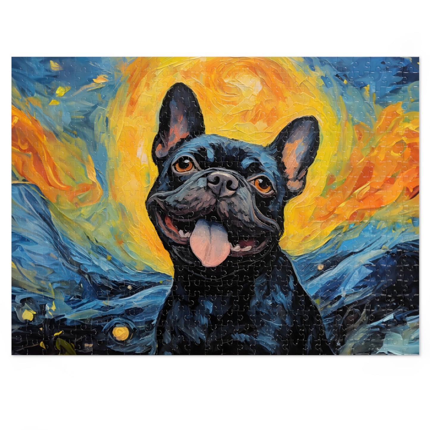 French Bulldog Van Gogh Puzzle (30, 110, 252, 500,1000-Piece)