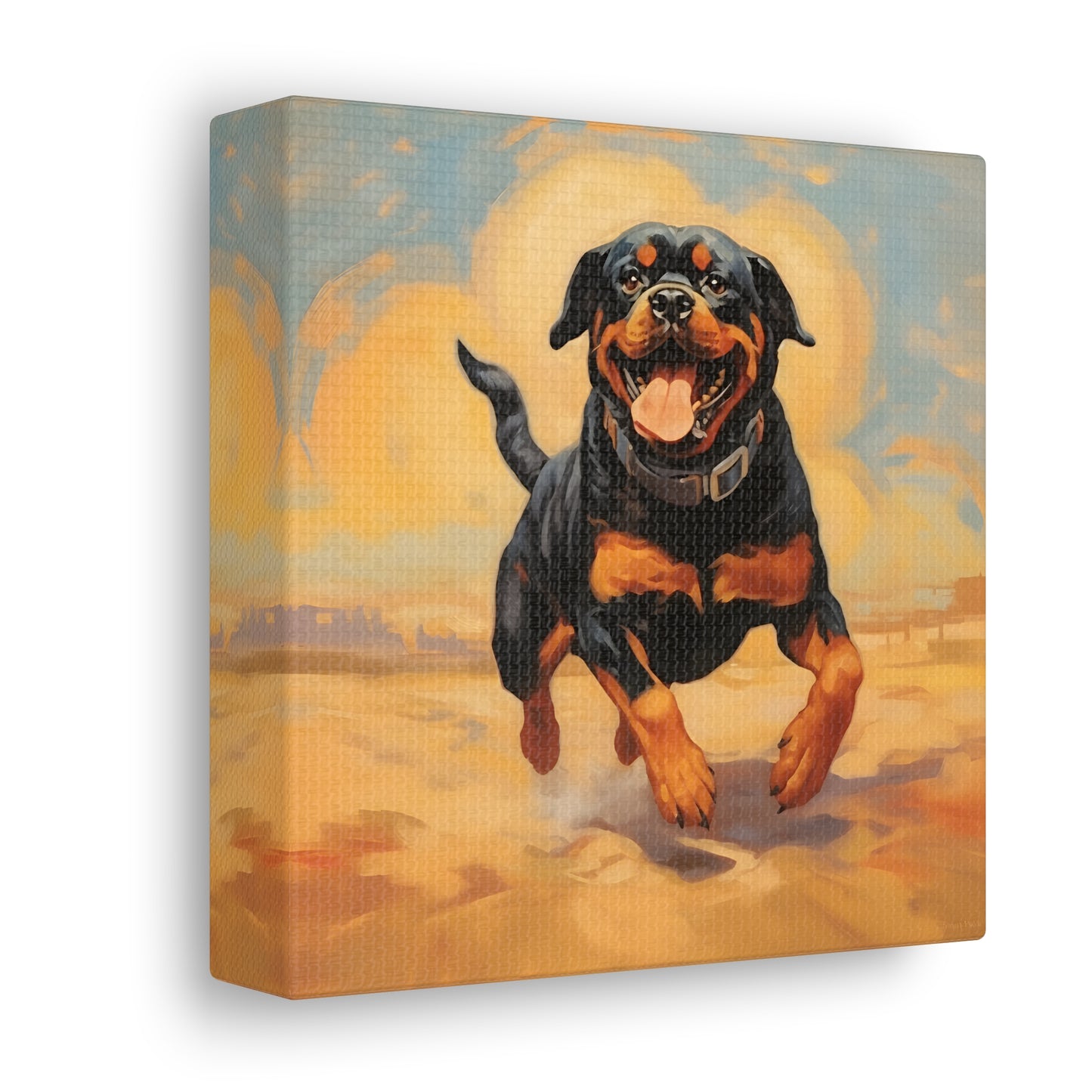 Rottweiler Dalí Canvas Print