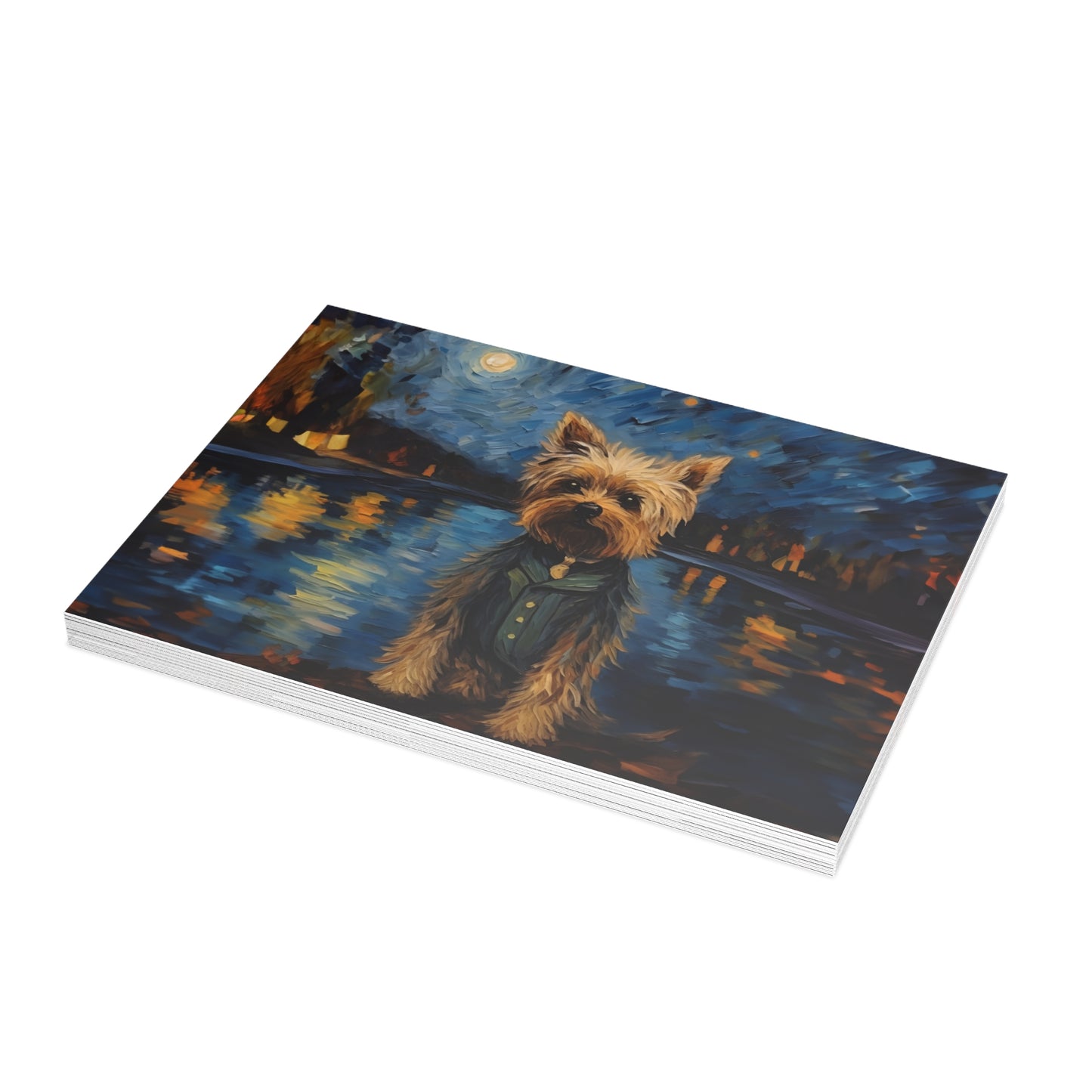 Yorkie Van Gogh Postcards