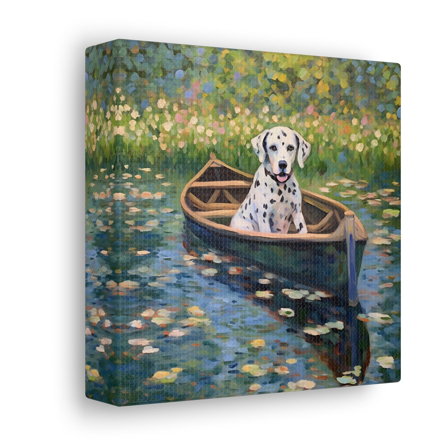 Dalmatian Monet Canvas Print