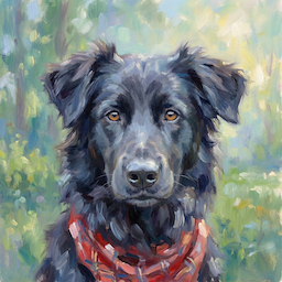 AI pet portrait style 1