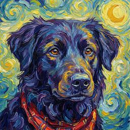 AI pet portrait style 17